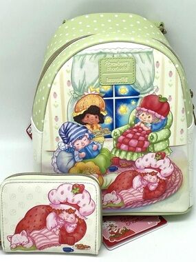 Loungefly Strawberry Shortcake Mini Backpack With Matching Wallet NWT